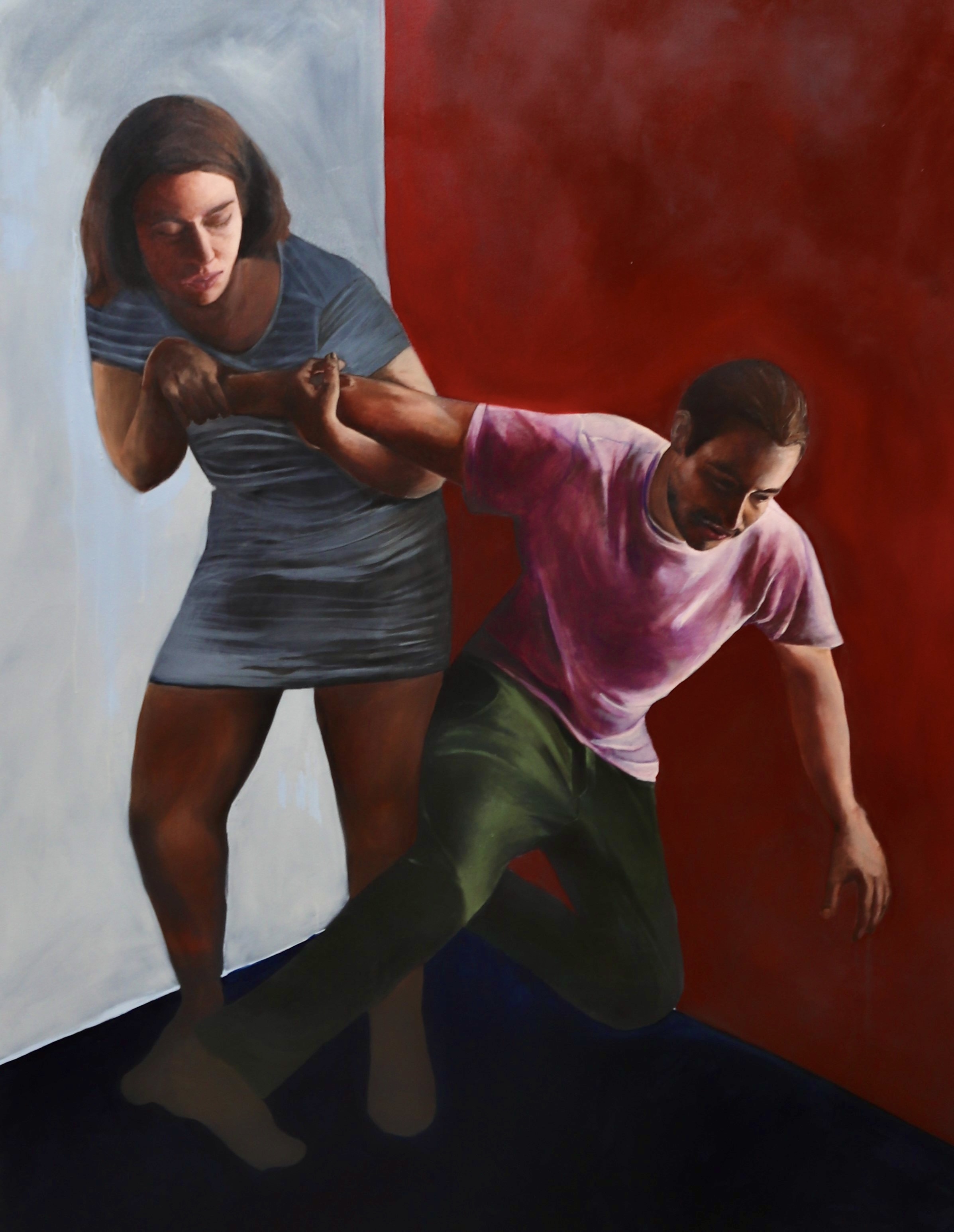 >‘Joanna and Alek’  150cm x 200cm  Oil on Canvas 2018