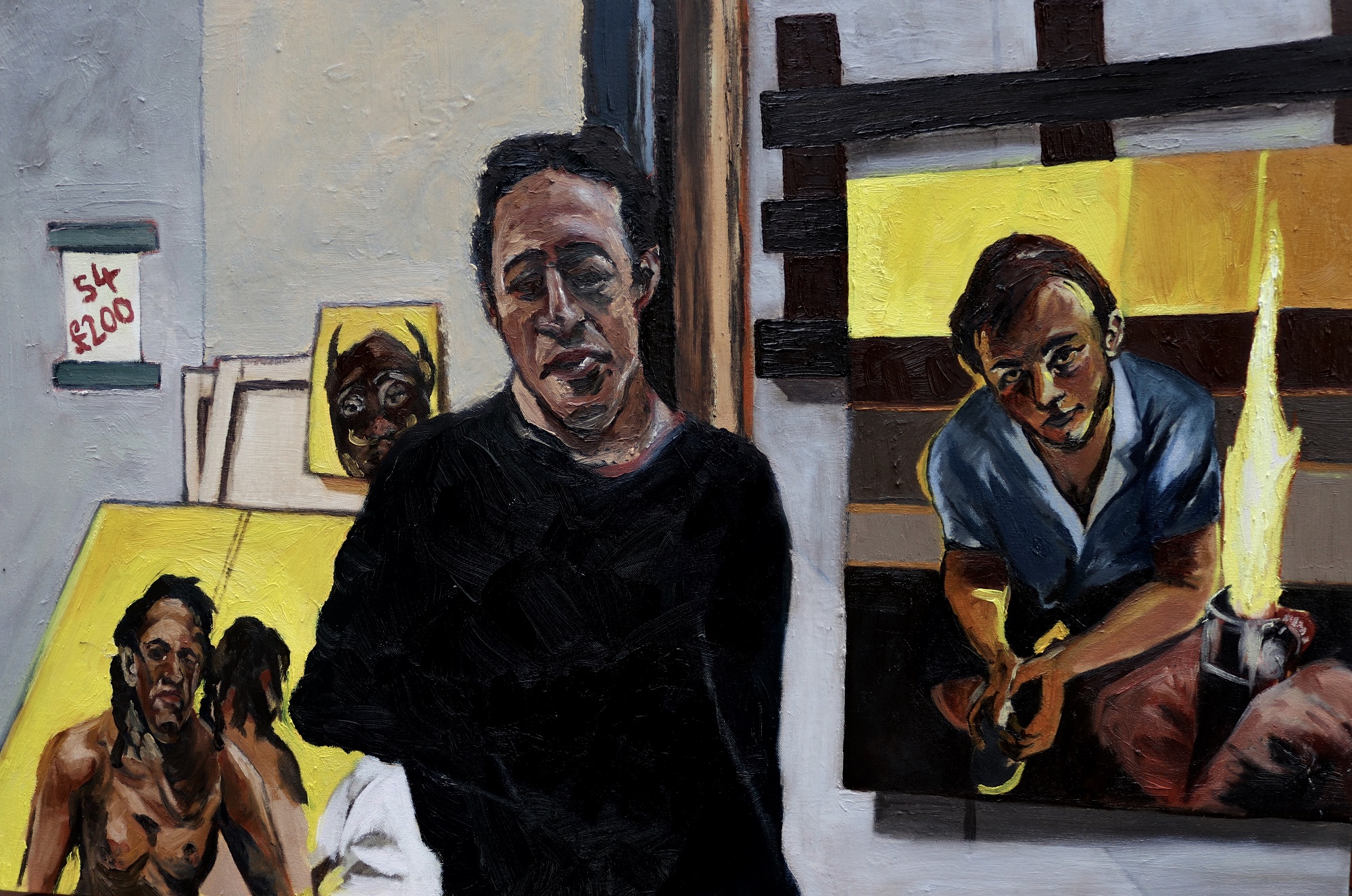‘James in his studio’  60cm x 80cm  Oil on Canvas 2020